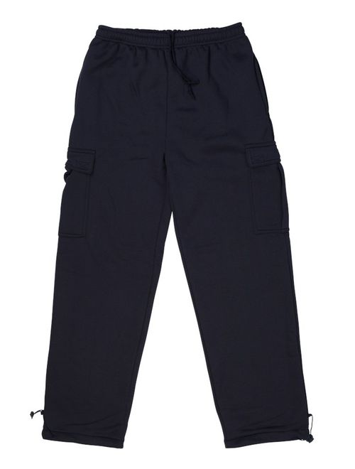 North 15 Men's Heavy Fleece Sweat Pants with Cargo Pockets