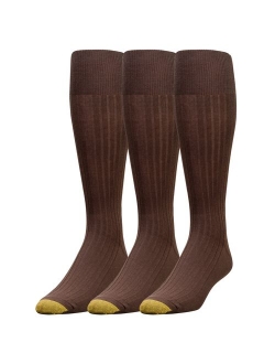 Men's Canterbury Over-The-Calf Dress Socks, 3 Pairs