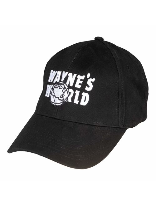 Magic Headwear Wayne's World Adult Adjustable Black Baseball Hat Cap