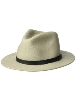Brixton Men's Messer Medium Brim Felt Fedora Hat