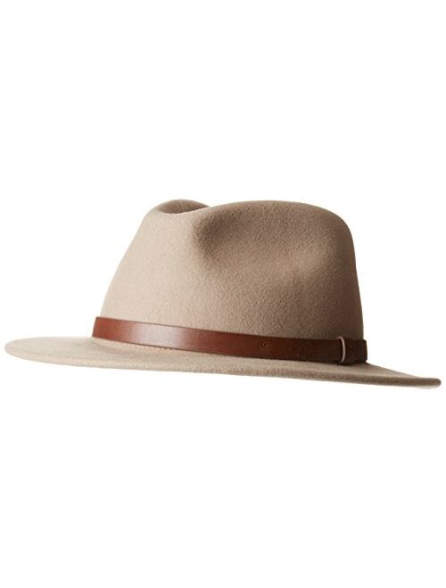 Brixton Men's Messer Medium Brim Felt Fedora Hat