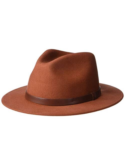 Brixton Men's Messer Medium Brim Felt Fedora Hat