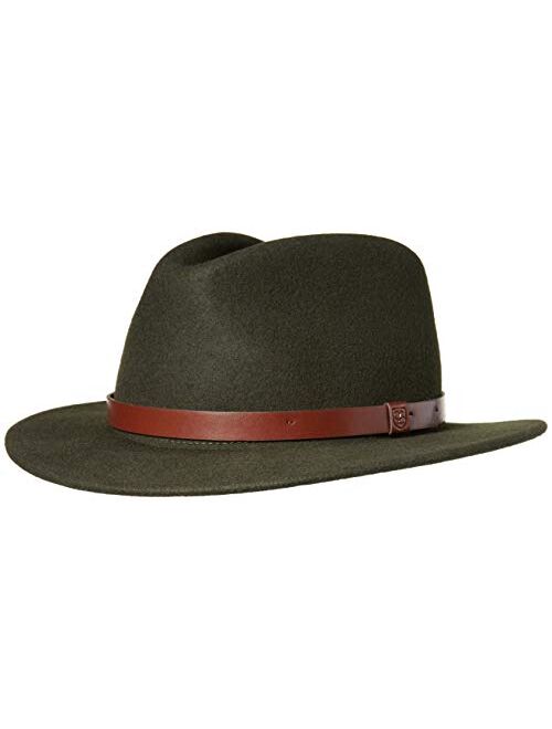 Brixton Men's Messer Medium Brim Felt Fedora Hat