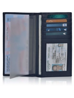 Checkbook Cover for Duplicate Checks - Standard Register Wallet for Men & Women