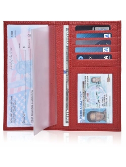 Checkbook Cover for Duplicate Checks - Standard Register Wallet for Men & Women