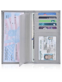 Checkbook Cover for Duplicate Checks - Standard Register Wallet for Men & Women