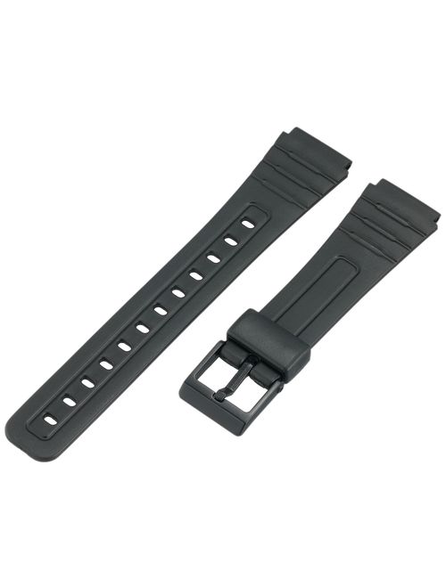 Voguestrap TX1852 Allstrap 18mm Black Regular-Length Fits Casio and Other Sport Watch Band