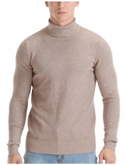 Rocorose Men's Long Sleeve Essential Turtleneck Sweater Pullover