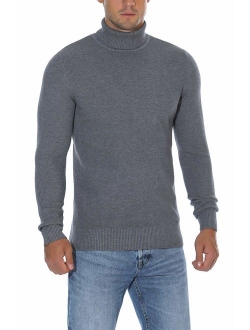 Rocorose Men's Long Sleeve Essential Turtleneck Sweater Pullover