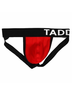 Taddlee Sexy Mens Black Low-Rise Jock Strap Stretch Briefs Thong Underwear Pouch