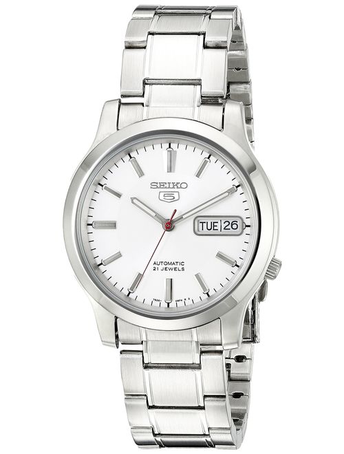 Seiko Men's SNK789 Seiko 5 Automatic Stainless Steel Watch with White Dial