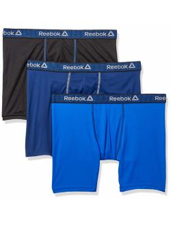 Mens 3 Pack Performance Quick Dry Moisture Wicking Boxer Briefs