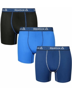 Mens 3 Pack Performance Quick Dry Moisture Wicking Boxer Briefs