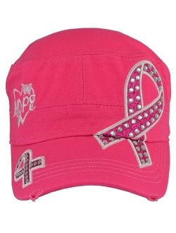 Incrediblegifts Breast Cancer Awareness Hats - Pink Ribbon (15 Colors & Styles)