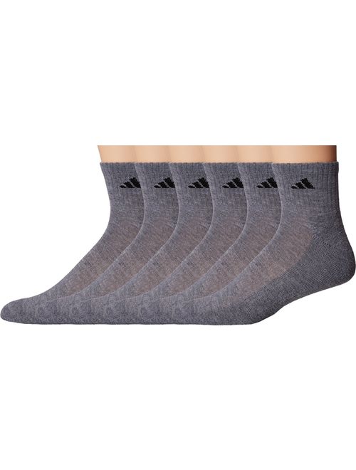 adidas Men's Athletic Cushioned Quarter Sock (6-pair)