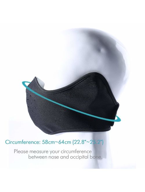 Your Choice Winter Earflap Half Face Mask Cycling Racing Motorcycle Outdoor Windproof Balaclava Color Black