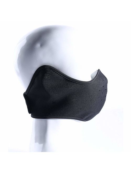 Your Choice Winter Earflap Half Face Mask Cycling Racing Motorcycle Outdoor Windproof Balaclava Color Black