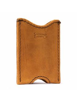 Saddleback Leather Co. Full Grain Leather Thin Sleeve Credit Card Wallet Includes 100 Year Warranty