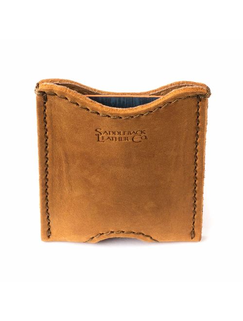 Saddleback Leather Co. Full Grain Leather Thin Sleeve Credit Card Wallet Includes 100 Year Warranty