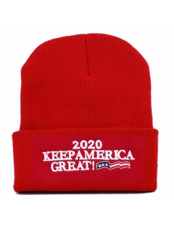 The Hat Depot Exclusive 3D Trump Skull Knit Beanie Cap 45th President Hat