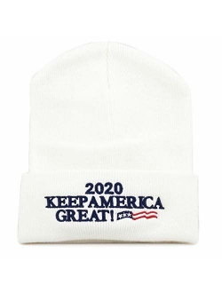 The Hat Depot Exclusive 3D Trump Skull Knit Beanie Cap 45th President Hat