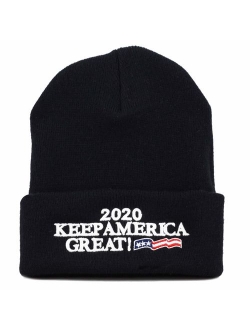 The Hat Depot Exclusive 3D Trump Skull Knit Beanie Cap 45th President Hat