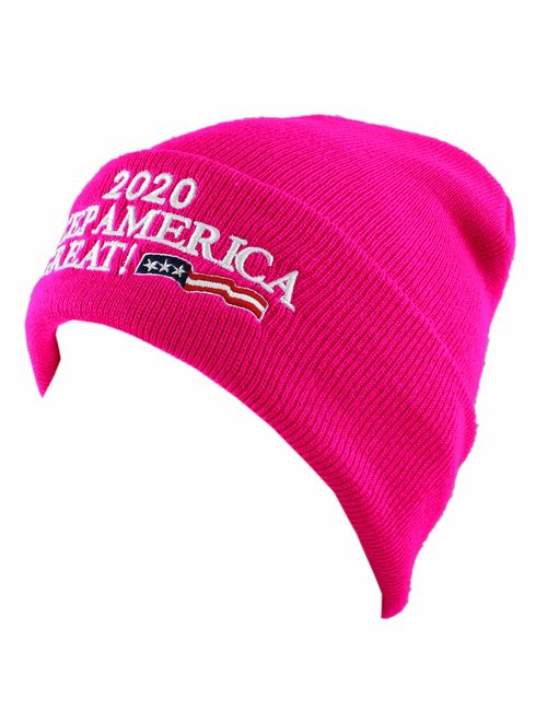 The Hat Depot Exclusive 3D Trump Skull Knit Beanie Cap 45th President Hat