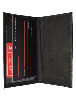 New High End Marshal Leather Basic Checkbook Cover Case #156