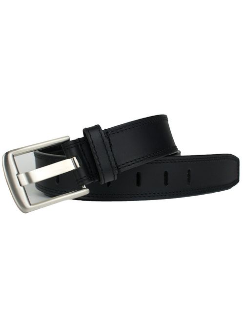 Black Wide Pin Belt II - Nickel Smart - Full Grain Leather Belt with Nickel Free Zinc Buckle