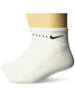 Performance Cushion Quarter Socks with Band (6 Pairs)