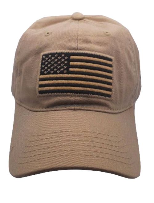 Pit Bull US Flag Patch Tactical Style Cotton Trucker Baseball Cap Hat Army Green