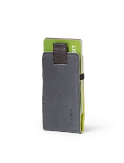 Distil Union Wally Micro - Premium Leather Minimalist Slim Wallet and Card Holder