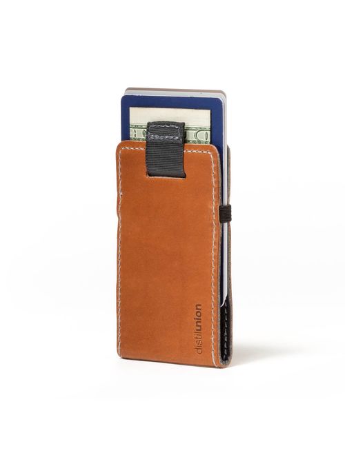 Distil Union Wally Micro - Premium Leather Minimalist Slim Wallet and Card Holder