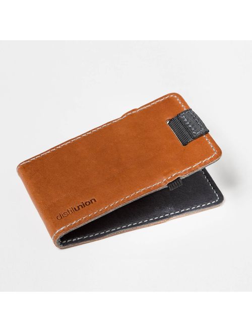 Distil Union Wally Micro - Premium Leather Minimalist Slim Wallet and Card Holder