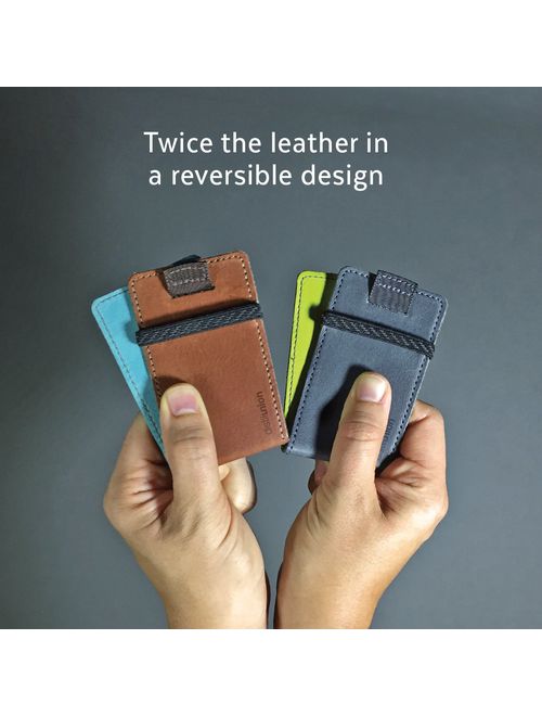 Distil Union Wally Micro - Premium Leather Minimalist Slim Wallet and Card Holder