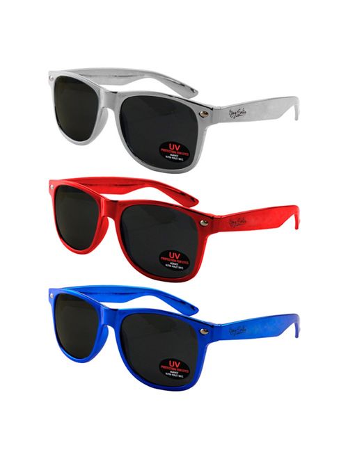 Sunglasses for Men, Women & Kids by Ray Solee- 3 Pack of Tinted Lenses with UVA & UVB Protection