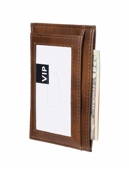 Amazon Essentials Men's Slim RFID Blocking Card Case Minimalist Wallet