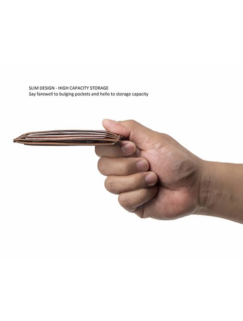 Amazon Essentials Men's Slim RFID Blocking Card Case Minimalist Wallet