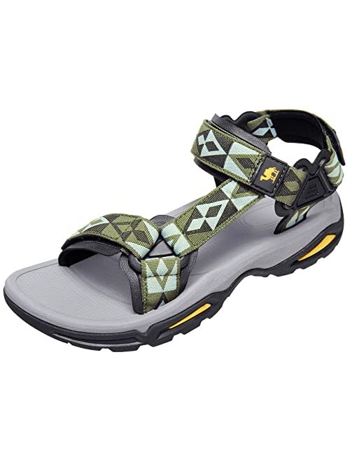 CAMEL CROWN Mens Hiking Sandals Waterproof with Arch Support Open Toe Summer Outdoor Comfort Beach Water Sport Sandals