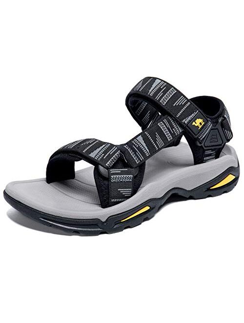 CAMEL CROWN Mens Hiking Sandals Waterproof with Arch Support Open Toe Summer Outdoor Comfort Beach Water Sport Sandals