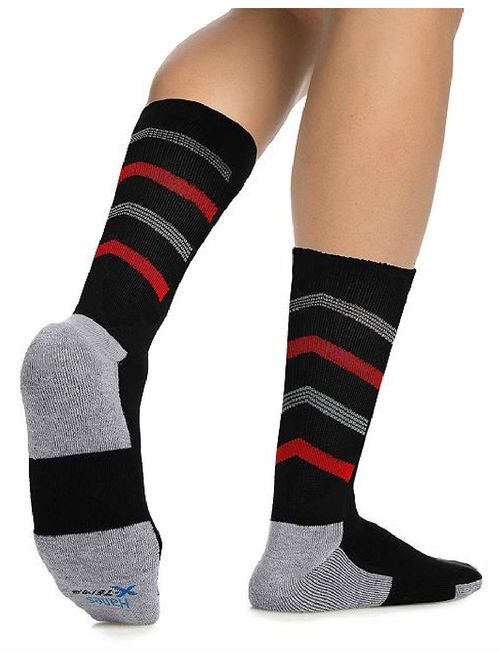 Hanes Men's 5-Pack Ultimate FreshIQ X-Temp Crew Socks (Shoe Size 6-12)