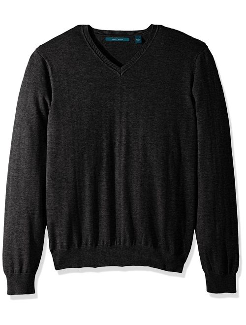 Perry Ellis Men's Classic Solid V-Neck Sweater