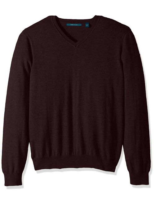 Perry Ellis Men's Classic Solid V-Neck Sweater