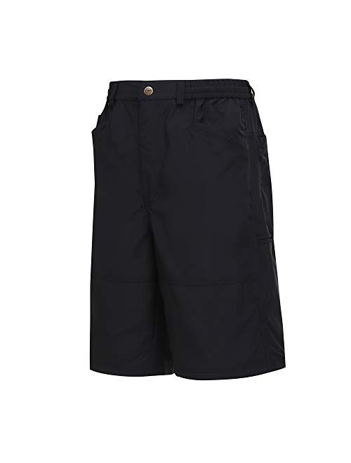 A.WAVE Outdoor Sports Cargo Short Elastic Waist Flat Front Quick Dry