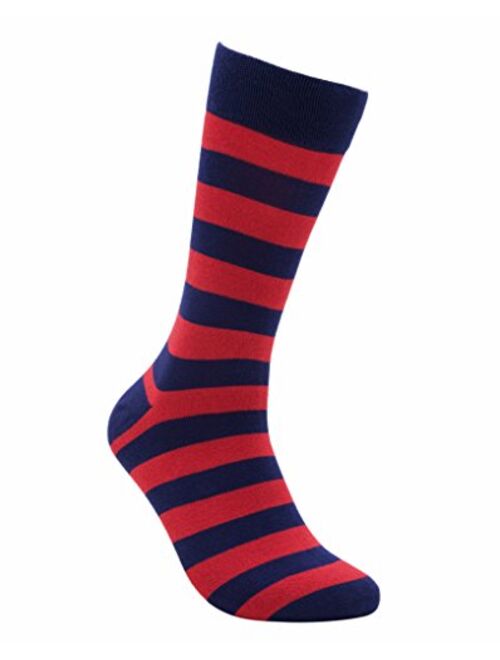 Rambutan Men's"Space Collection" Bamboo Seamless Dress Socks US 8.5-12.5 Multi Color