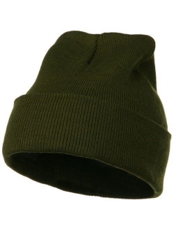 MG 12 Inch Long Knitted Beanie