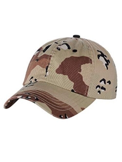 MG Unisex Unstructured Ripstop Camouflage Adjustable Ballcap