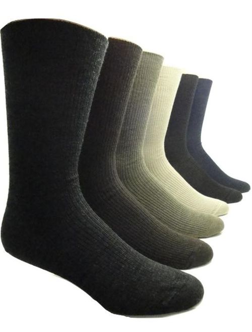 Non-elastic top Merino Wool Dress Socks (2 Pairs)