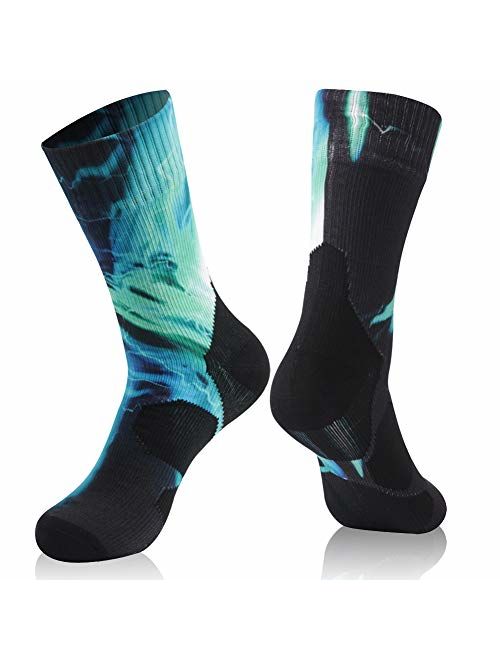 100% Waterproof Breathable Socks, [SGS Certified] RANDY SUN Unisex Novelty Sport Skiing Trekking Hiking Socks 1 Pair