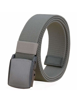 WYuZe Mens Nylon Web Belt No Metal Nickel Free Military Tactical Hiking Belt